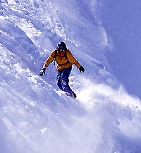 Snowboarder Les Deux Alpes