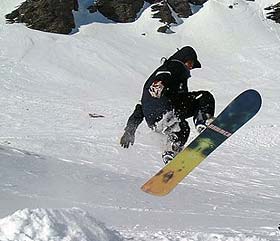 Snowboarder Les Coches