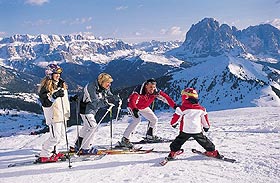 Skigebiet Dolomiten
