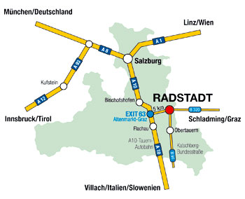Anfahrtsbeschreibung Radstadt