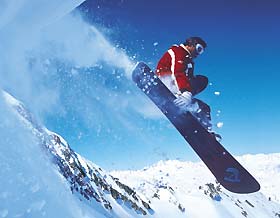 Stubaier Gletscher Snowboarder