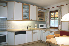 K�che im Ferienhaus Finkenberg