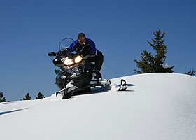 Motorschlitten in Chamrousse