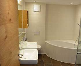 renoviertes Bad im Hotel Kirchlerhof