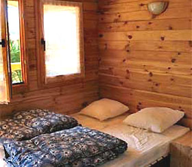 Schlafrume in den Bungalows