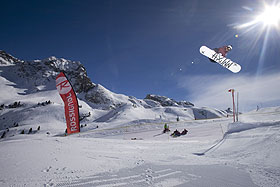 La Plagne: Snowboardfahren