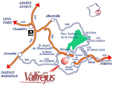 Anreise Valfrejus