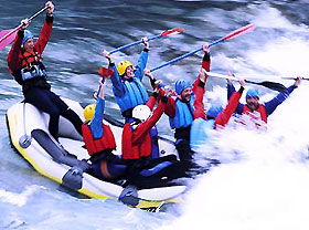 Rafting und Canyoning