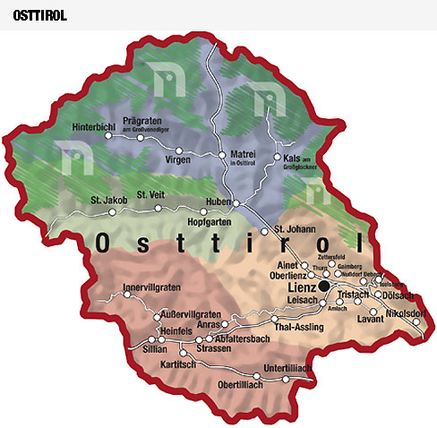 Lageplan Matrei in Osttirol