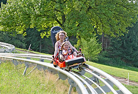 Rodeln im Sommerurlaub