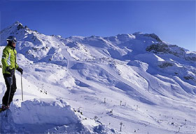 Skifahren im Silvapark in Galt�r